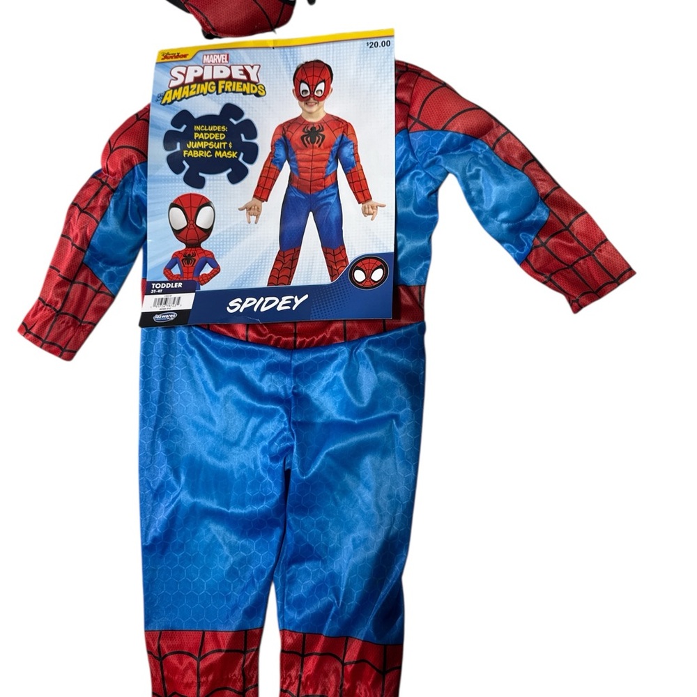 Kids Marvel Spidey Superhero Costume In Like New Condition - Picture 3 of 4